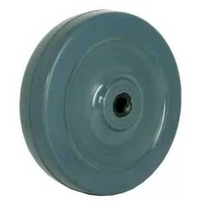 4" x 7/8" Solid Soft Rubber Wheels(Gray) 