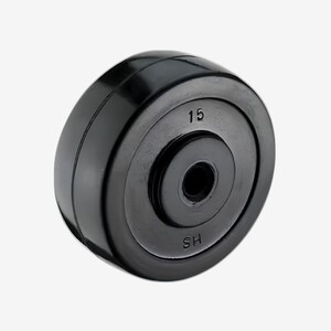 2-1/2" x 1"內硬外軟實心橡膠輪