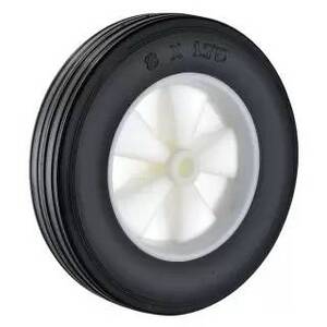 200 x 45mm Solid Rubber Wheels  